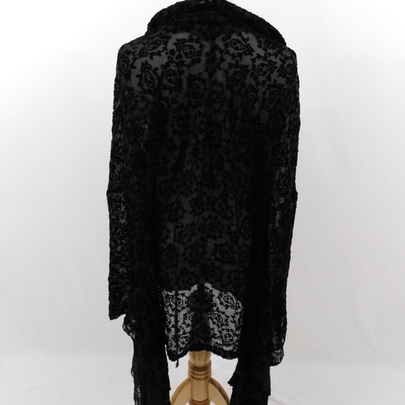 Coco De Mer Black Sheer Coverup - Picture 6 of 8